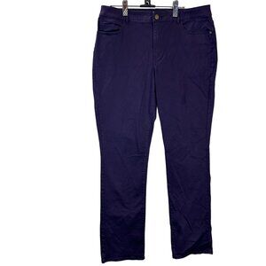 Coldwater Creek Women's Jeans Natural Fit Bootcut Pants Size 12 Purple Classic